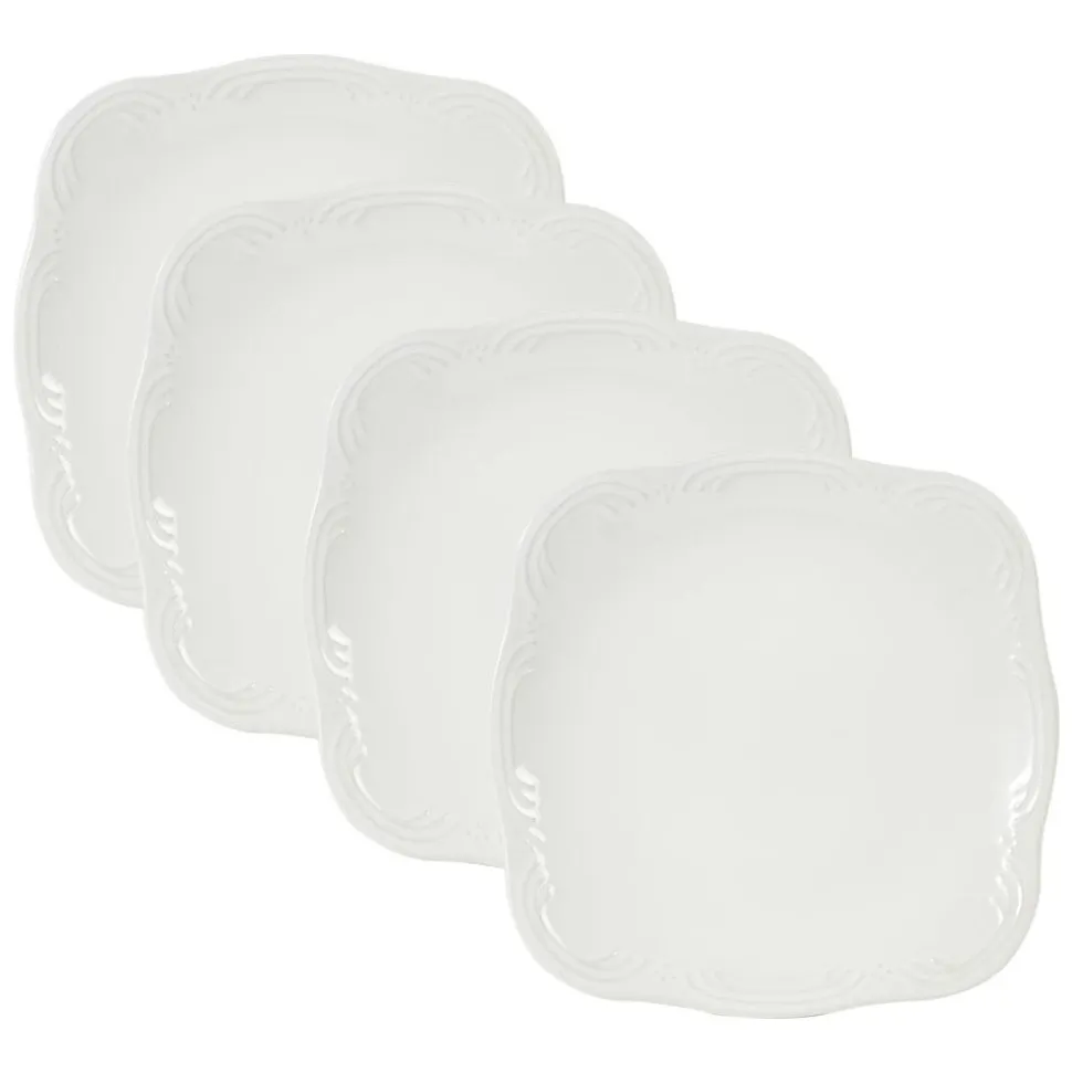 Filigree® Set of 4 Square Salad Plates