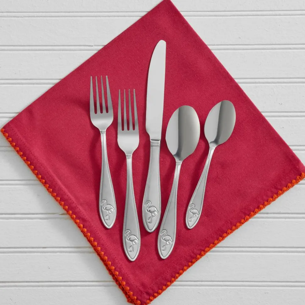 Flamingo 20 Piece Flatware Set, Service for 4