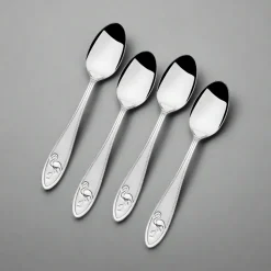 Flamingo Set of 4 Demitasse Mini Coffee Spoons