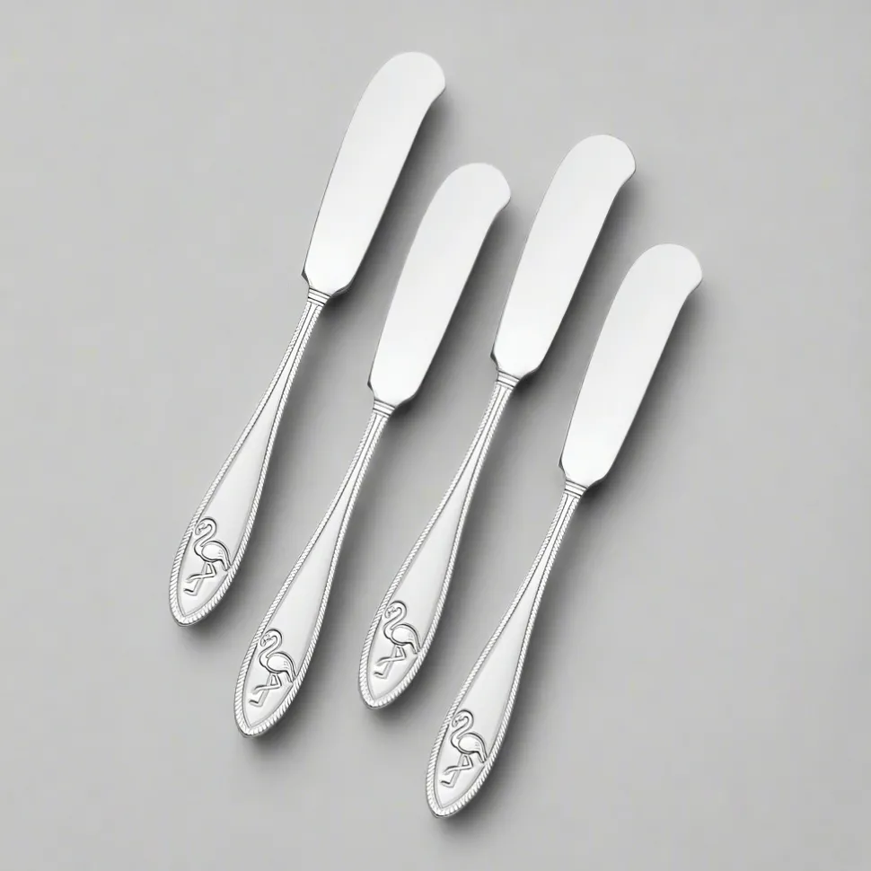 Flamingo Set of 4 Spreaders