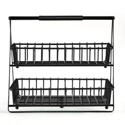 Flax 2 Tier Storage Basket