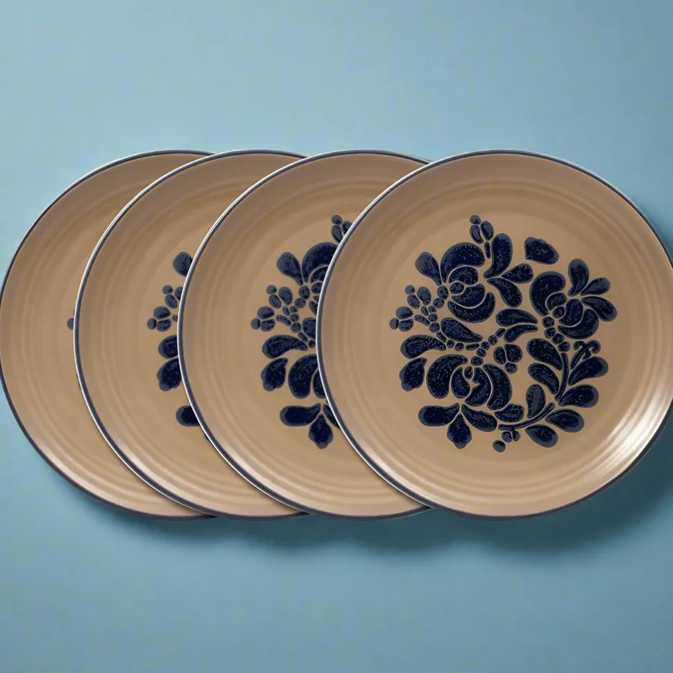 Folk Art® Set of 4 Dinner Plates
