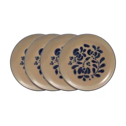 Folk Art® Set of 4 Luncheon Plates