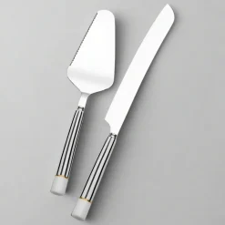 French Cafe 2 Piece Cake Knife and Server Set