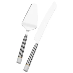 French Cafe 2 Piece Cake Knife and Server Set