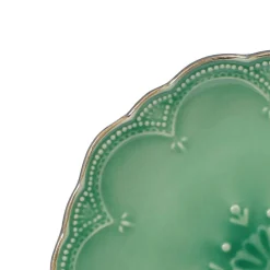 French Lace Green Dinnerware Set