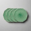 French Lace Set of 4 Green Salad Plates