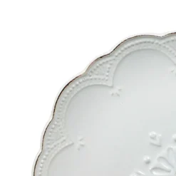 French Lace White Dinnerware Set