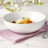 French Lace White Individual Pasta Bowl