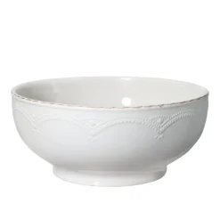 French Lace White Serve Bowl