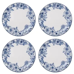 Gabriela Blue 16 Piece Dinnerware Set, Service for 4