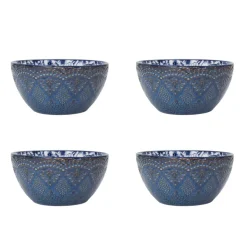 Gabriela Blue 16 Piece Dinnerware Set, Service for 4