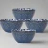 Gabriela Blue Set of 4 Soup Cereal Bowls