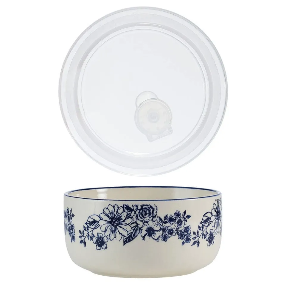 Gabriela Blue Set of 2 Storage Bowls with Lids