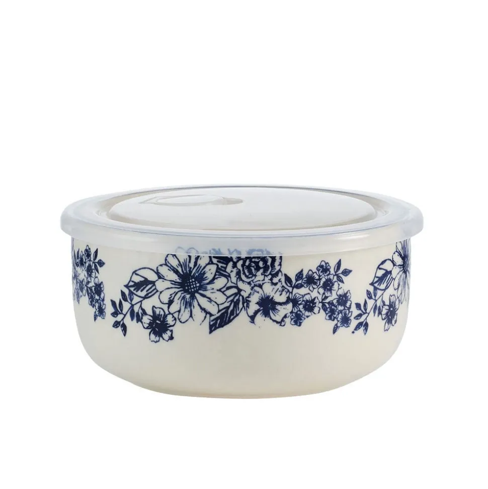 Gabriela Blue Set of 2 Storage Bowls with Lids