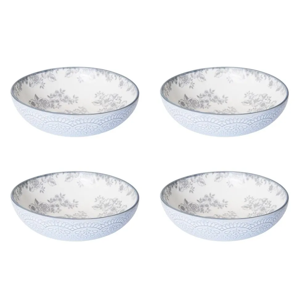 Gabriela Gray 16 Piece Dinnerware Set, Service for 4