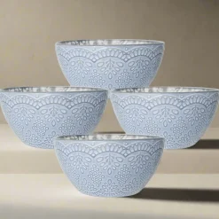 Gabriela Gray Set of 4 Soup Cereal Bowls
