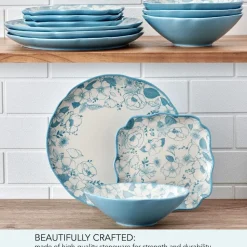 Garden Blossom 12 Piece Dinnerware Set, Service for 4