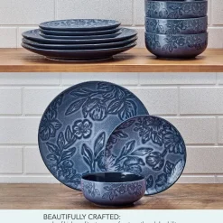 Garden Elegance 12 Piece Dinnerware Set, Service for 4