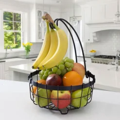 General Store Fruit Storage Basket with Banana Hanger