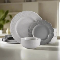 Gia 12 Piece Dinnerware Set, Service for 4