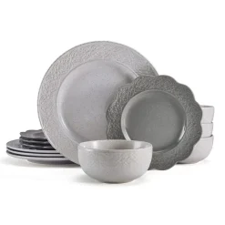 Gia 12 Piece Dinnerware Set, Service for 4
