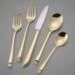 Gold Wave 20 Piece Flatware Set, Service for 4