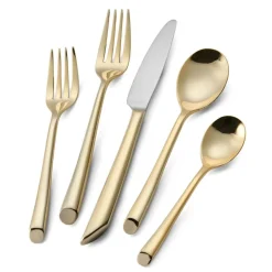 Gold Wave 20 Piece Flatware Set, Service for 4