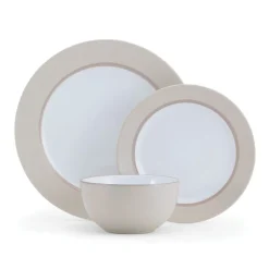 Grayson Taupe 12 Piece Dinnerware Set, Service for 4