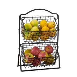Grid 2 Tier Storage Basket