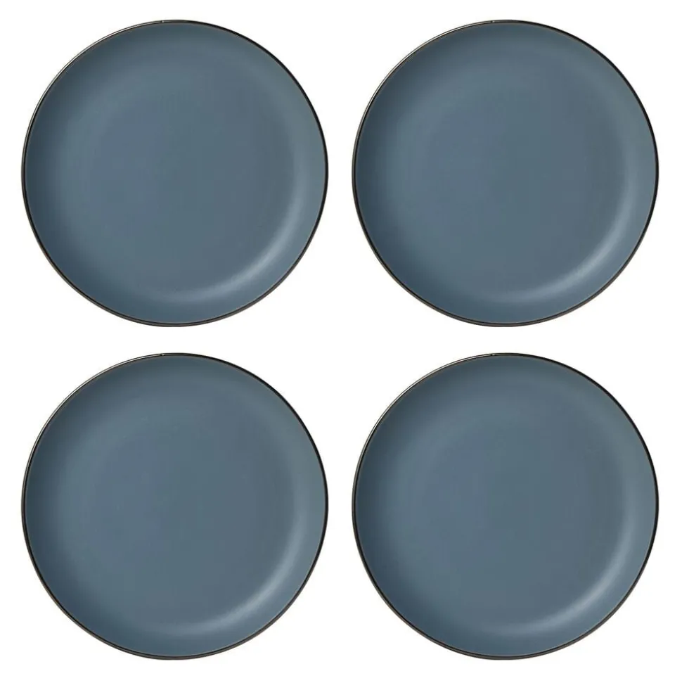 Hadlee Blue 16 Piece Dinnerware Set, Service for 4