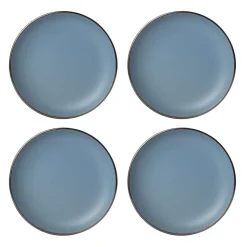 Hadlee Blue 16 Piece Dinnerware Set, Service for 4