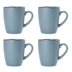 Hadlee Blue 16 Piece Dinnerware Set, Service for 4