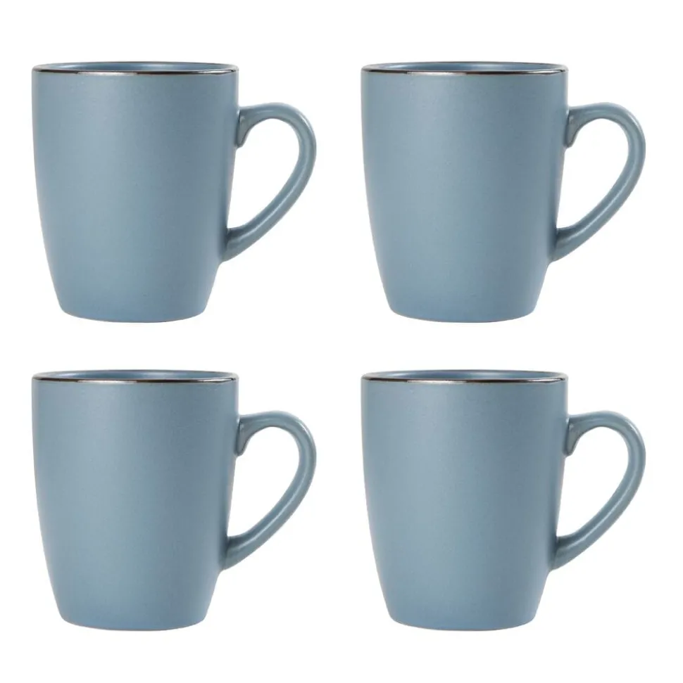 Hadlee Blue 16 Piece Dinnerware Set, Service for 4