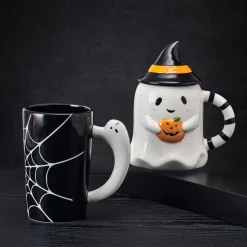 Halloween Ghost Mug with Lid