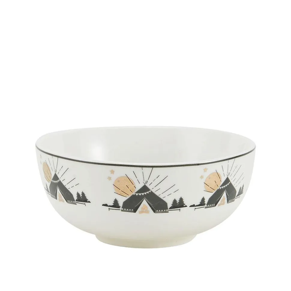 Happy Campers Soup Cereal Bowl