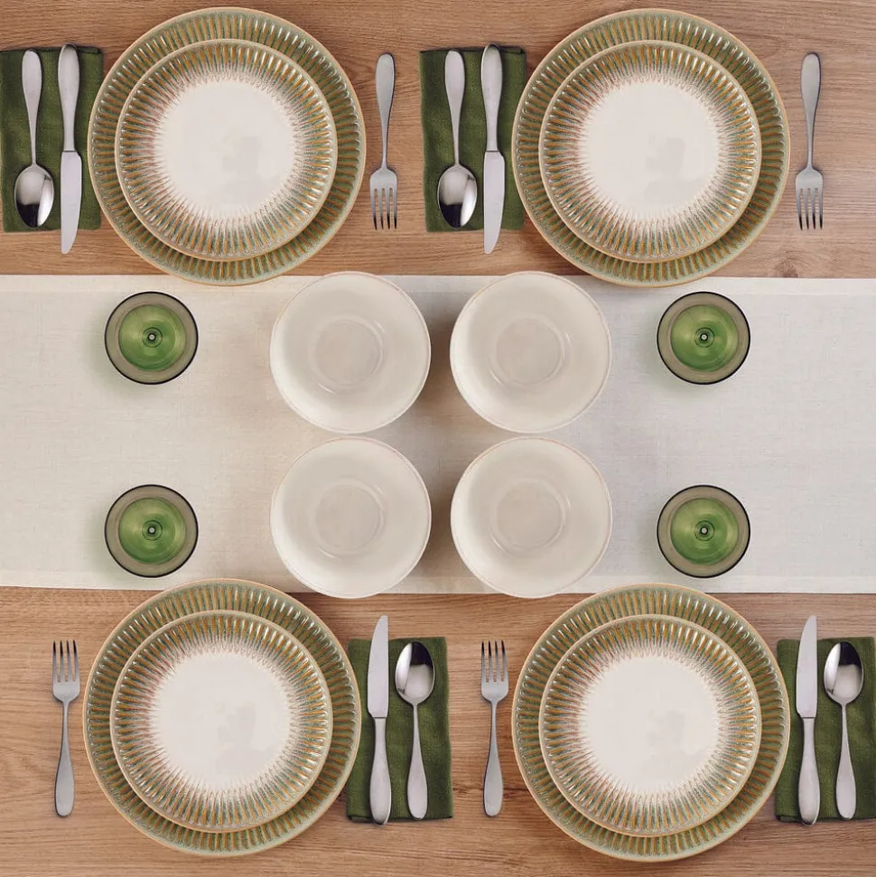 Hensley Green 12 Piece Dinnerware Set, Service for 4