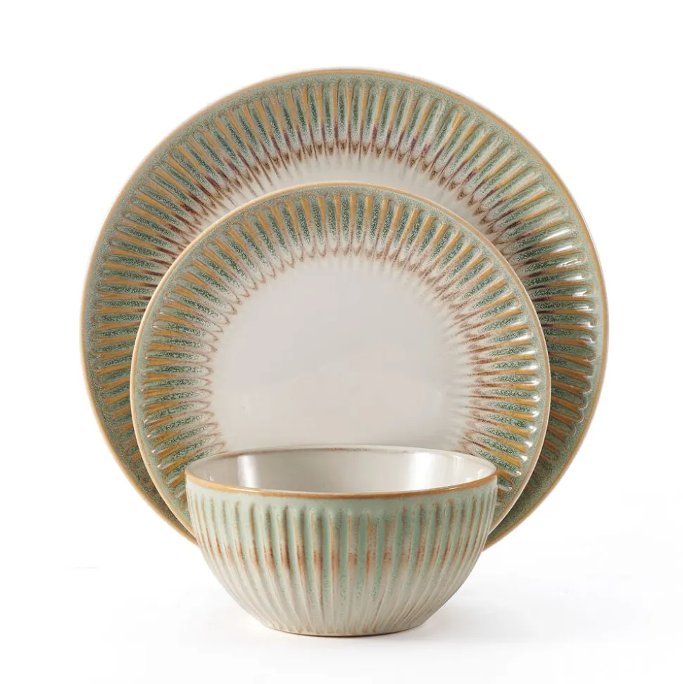 Hensley Green 12 Piece Dinnerware Set, Service for 4