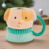 Holiday Dog Figural Mug