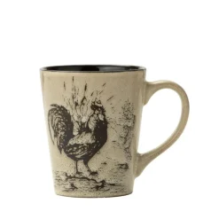 Homespun Rooster 16 Piece Dinnerware Set, Service for 4
