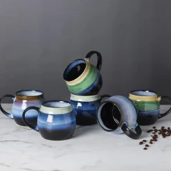Horizon Set of 6 Mugs, Assorted