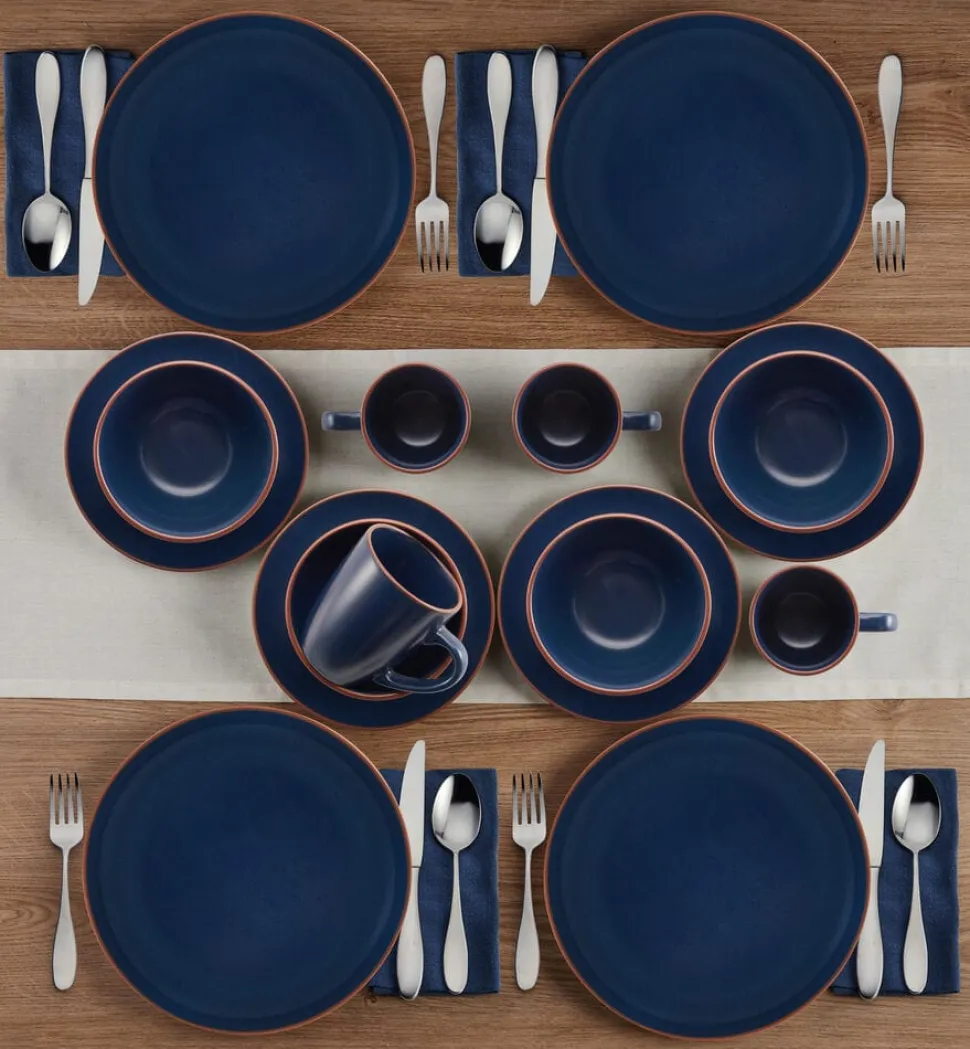 Hunter Blue 16 Piece Dinnerware Set, Service for 4