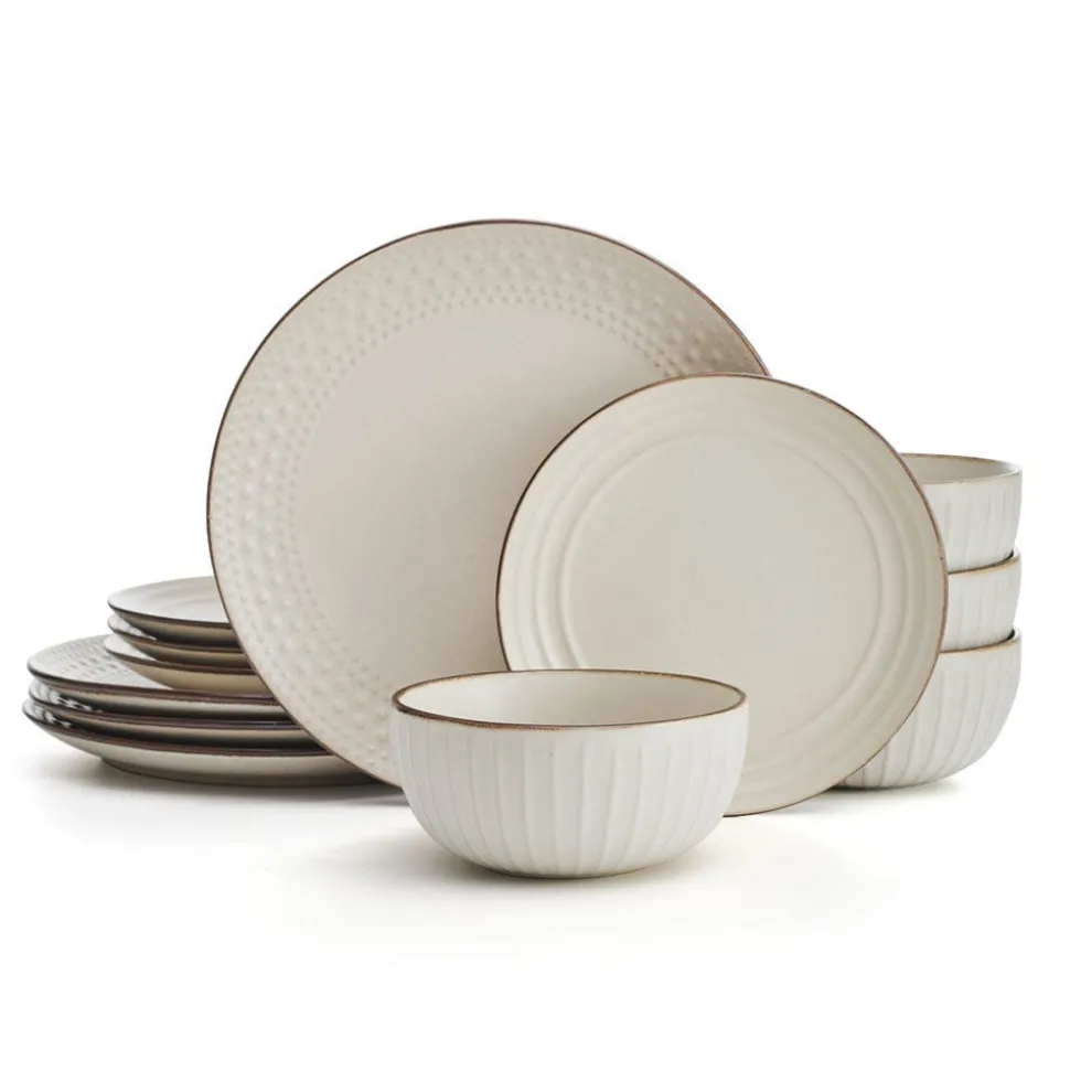 Janelle 12 Piece Dinnerware Set, Service for 4