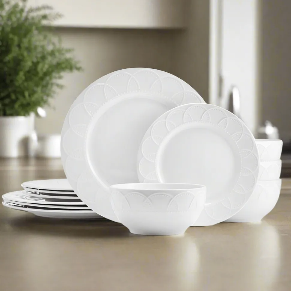 Jules 12 Piece Dinnerware Set, Service for 4