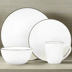 Juliana Cream 16 Piece Dinnerware Set, Service for 4