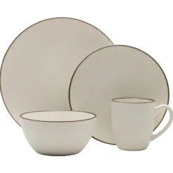 Juliana Cream 16 Piece Dinnerware Set, Service for 4