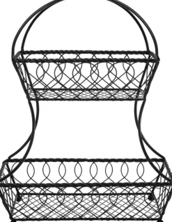 Lattice 2 Tier Fruit Storage Basket
