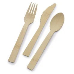 Let's Eat 72 Piece Bamboo Flatware Set