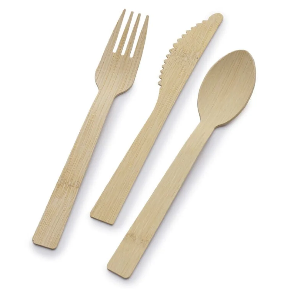 Let's Eat 72 Piece Bamboo Flatware Set