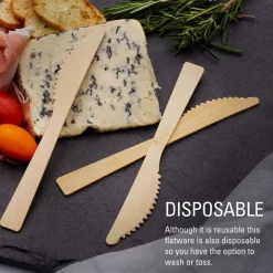 Let's Eat 72 Piece Bamboo Flatware Set